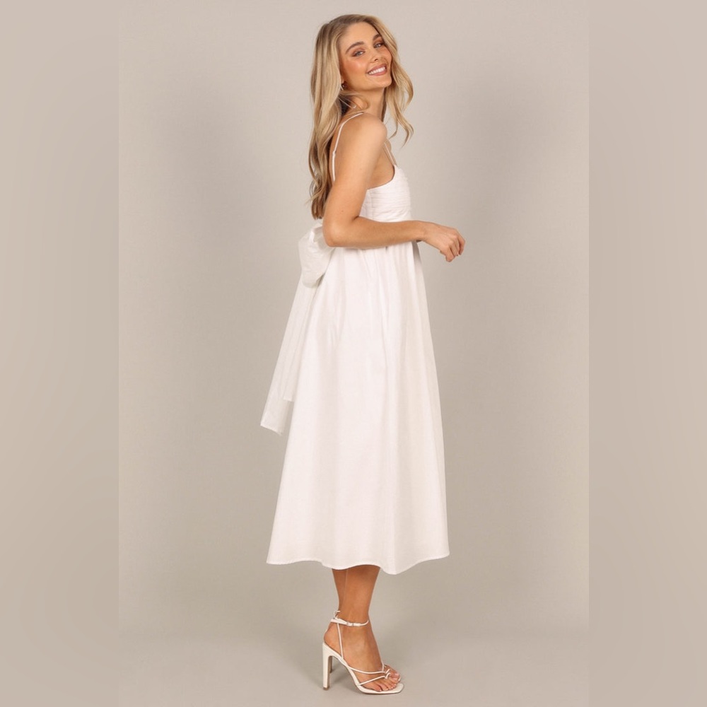 Petal & pup bow back cotton midi dress nwot - Picture 5 of 7